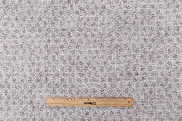 Villa D Ascoli Henna Printed Cotton Blend Drapery Fabric in Chai 