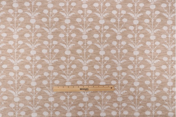 Villa D Ascoli Mughal Blooms Woven Upholstery Fabric in Saffron 