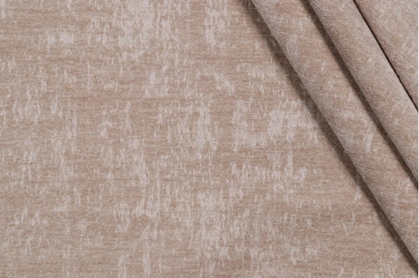 Adige Woven Chenille Upholstery Fabric in Ecru
