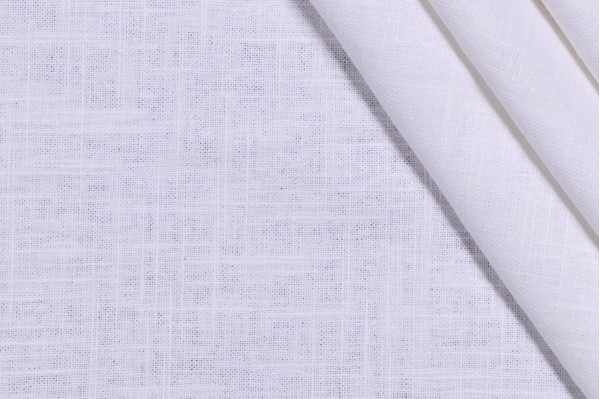 Wexford Linen Decorator Fabric in Snow