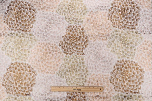 Click for 2.13 Yards Mums The Word Embroidered Drapery Fabric in Copper Mums The Word Embroidered Drapery Fabric in Copper