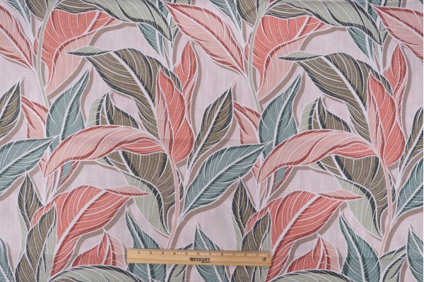 Kitt Printed Drapery Fabric in Summer