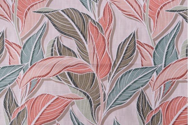 Kitt Printed Drapery Fabric in Summer