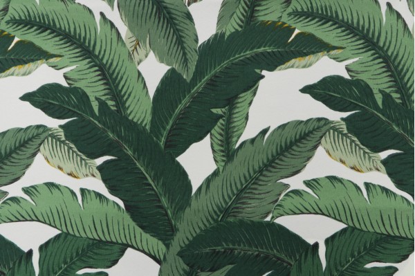 Tommy Bahama Swaying Palms Printed Polyester Outdoor Fabric in Aloe