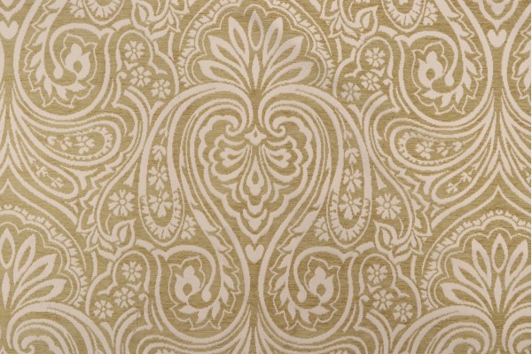 Scalamandre Paisley Chenille Damask Upholstery Fabric in Willow