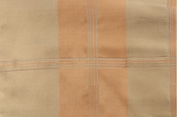 Scalamandre Plaid Silk Decorator Fabric in Peach 