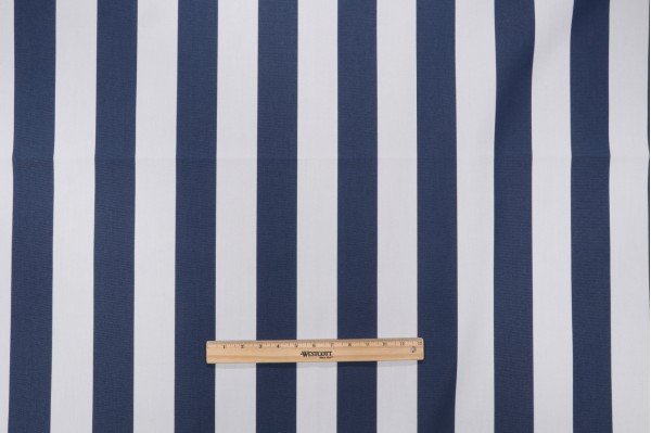 Stripe Woven Solution Dyed Acrylic Outdoor Fabric in Marine
