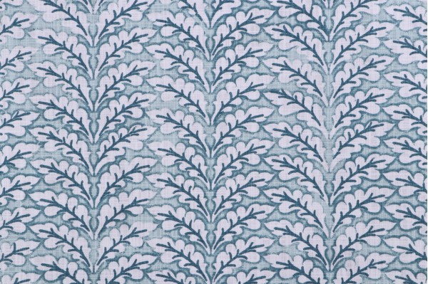 Premier Prints Spencer-Slub Canvas Printed Cotton Drapery Fabric in Blue Springs