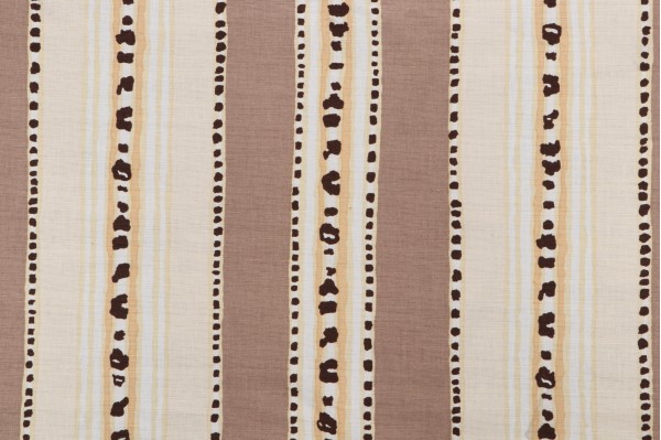 Click for 5 Yards Grey Watkins Trident Stripe Hand-Printed Linen Blend Drapery Fabric in Sable for Scalamandre Grey Watkins Trident Stripe Hand-Printed Linen Blend Drapery Fabric in Sable for Scalamandre