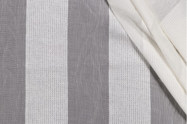 Scalamandre Sheer Stripe Drapery Fabric in White