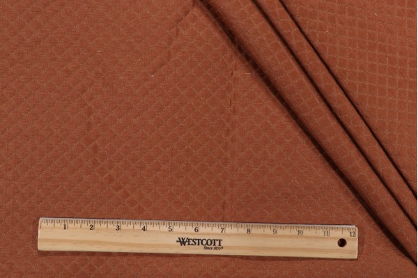 Scalamandre Matelasse Upholstery Fabric in Rust