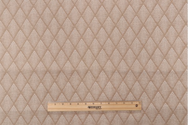 1 Yard Crypton Hazel High Performance Woven Chenille Upholstery Fabric in Flax