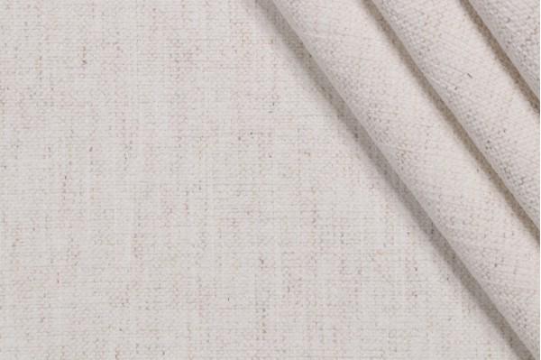 Crypton Nomad High Performance Woven Chenille Upholstery Fabric in Snow