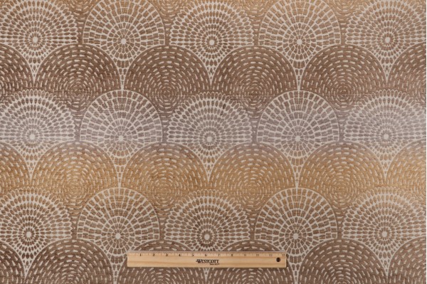 Spacek Woven Chenille Upholstery Fabric in Wheat