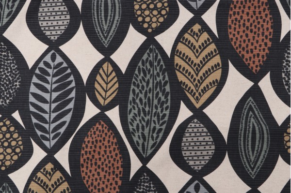 Richloom Ankeny Printed Drapery Fabric in Mineral