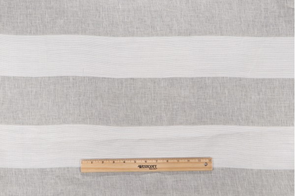 1 Yard Danghia Riva Linen 118 inch Sheer Drapery Fabric in White for Scalamandre