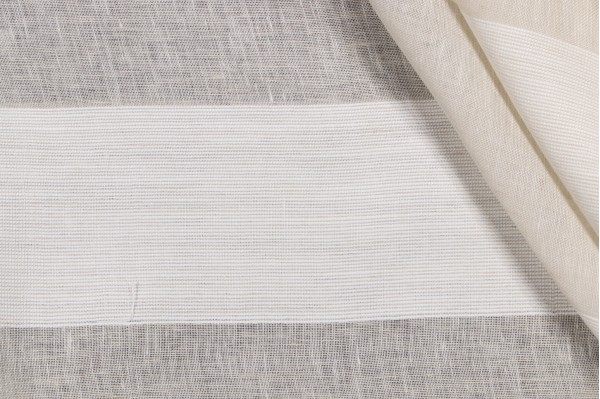 1 Yard Danghia Riva Linen 118 inch Sheer Drapery Fabric in White for Scalamandre