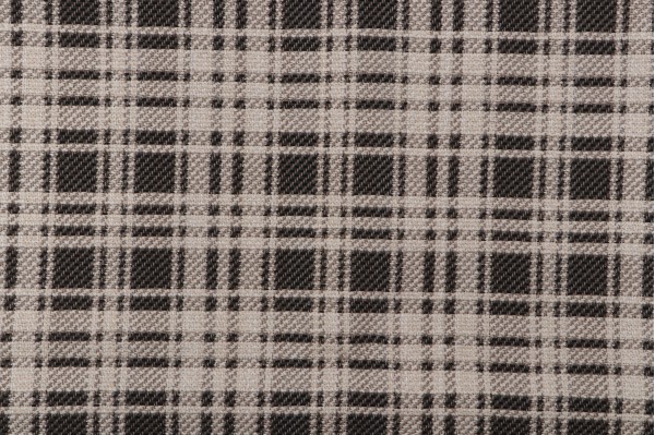 Plaid Woven Upholstery Fabric in Newsprint