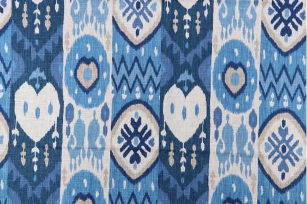 Richloom Kachina Printed Linen Blend Drapery Fabric in Skorpios