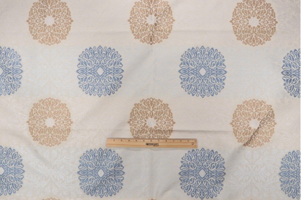 Click for 1.5 Yards Elegant Floral Damask Decorator Fabric in Hydrangea Elegant Floral Damask Decorator Fabric in Hydrangea