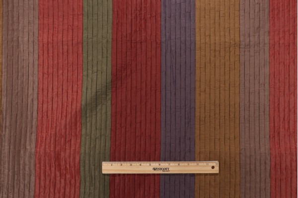 Scalamandre Pleated Stripe Decorator Fabric in Multi
