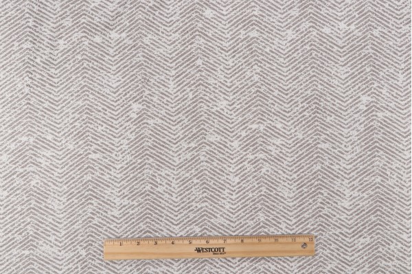 Scalamandre Chevron Woven Upholstery Fabric in Grey