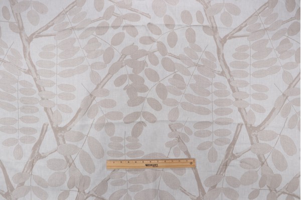 Jocelyn Warner Treeups Printed Linen Drapery Fabric for Scalamandre