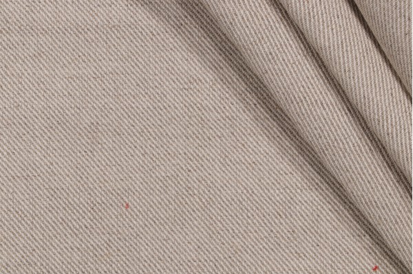 1 Yard Bernard Thorp & Co Twill Woven Drapery Fabric in Natural for Scalamandre