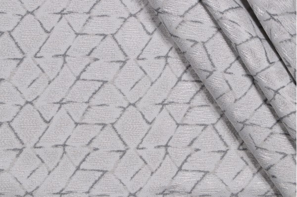 Grey Watkins Grandy Sheer Drapery Fabric in Stone for Scalamandre