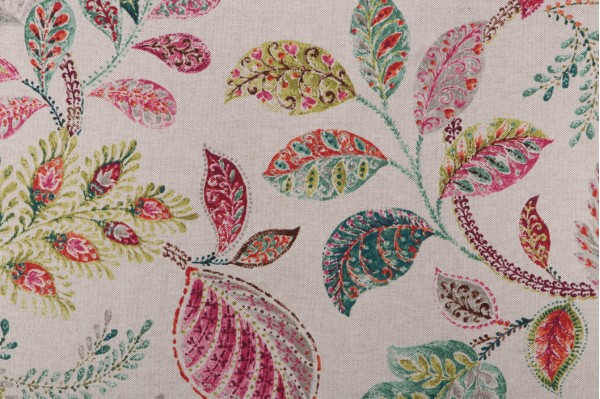 P Kaufmann Autumn Leaves Printed Drapery Fabric in Tutti Frutti