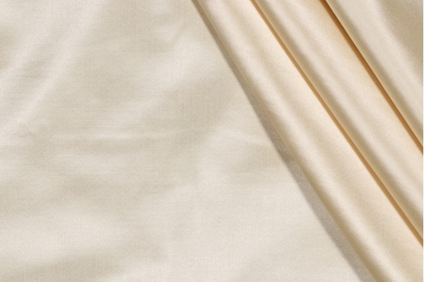 Scalamandre Sateen Decorator Fabric in Creme