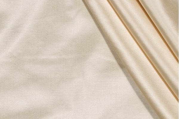 Scalamandre Sateen Decorator Fabric in Creme