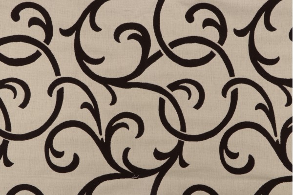 Scalamandre Woven Upholstery Fabric in Noir