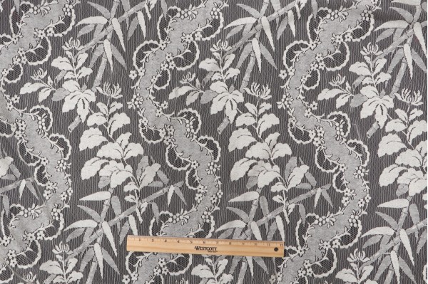Old World Weavers Guirnalda Sheer Lace Drapery Fabric in Beige for Scalamandre