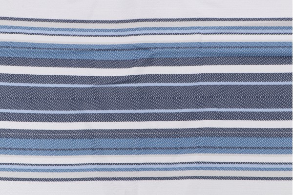 Scalamandre Cabana Stripe Woven Outdoor Fabric in Indigo