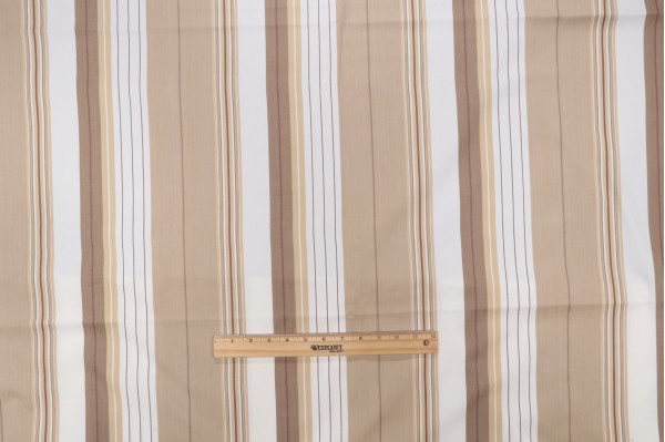 Fonthill Saratoga Stripe Woven Decorator Fabric in Neutral Multi for Scalamandre