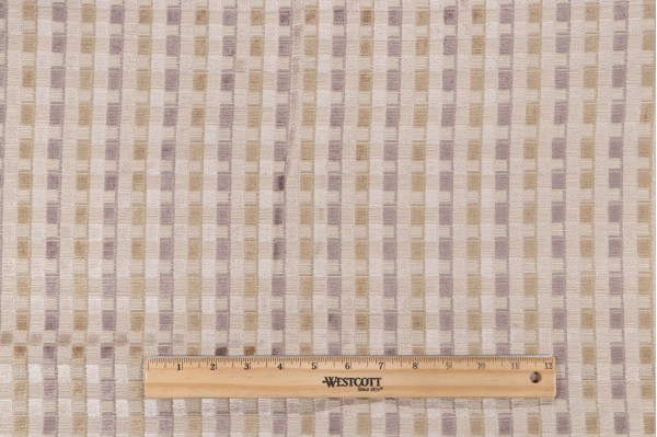 Scalamandre Mosaique Velvet Upholstery Fabric in Beige