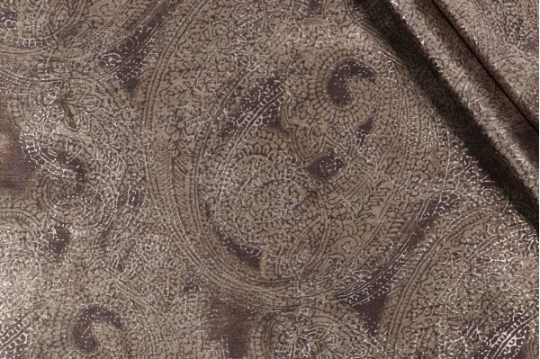 P Kaufmann Patrina Printed Chenille Decorator Fabric in Bronze 
