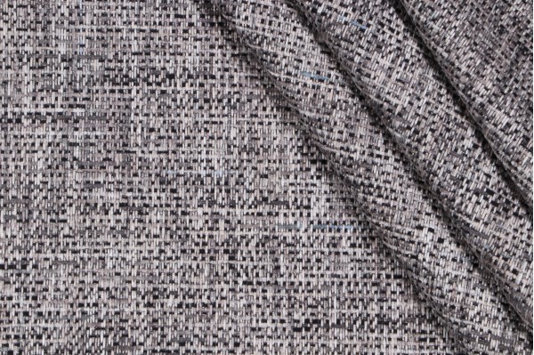 Golding Omega Woven Chenille Upholstery Fabric in Salt & Pepper 