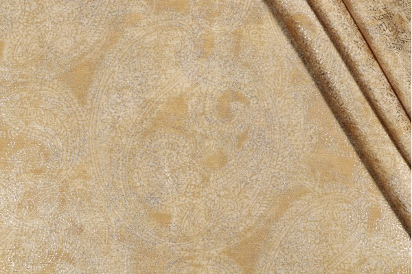 Click for P Kaufmann Patrina Printed Chenille Decorator Fabric in Custard  P Kaufmann Patrina Printed Chenille Decorator Fabric in Custard