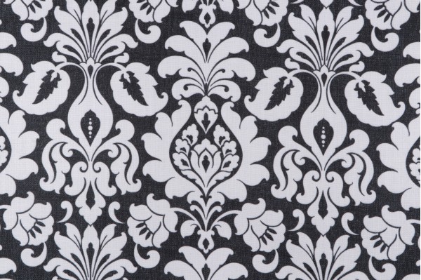 Crypton Regal High Performance Printed Decorator Fabric in Ebony
