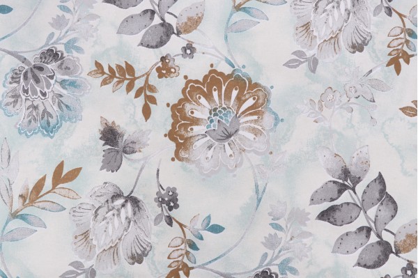 Click for 5 Yards Kelly Ripa Home Light-Hearted Printed Cotton Drapery Fabric in Spa Kelly Ripa Home Light-Hearted Printed Cotton Drapery Fabric in Spa