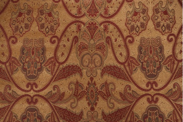 Scalamandre Savanarola Chenille Tapestry Upholstery Fabric in Gold
