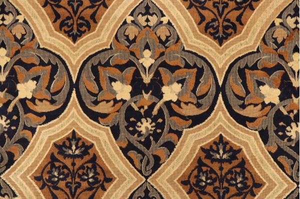 Scalamandre Sahara Grospoint Velvet Upholstery Fabric in Black/Brown