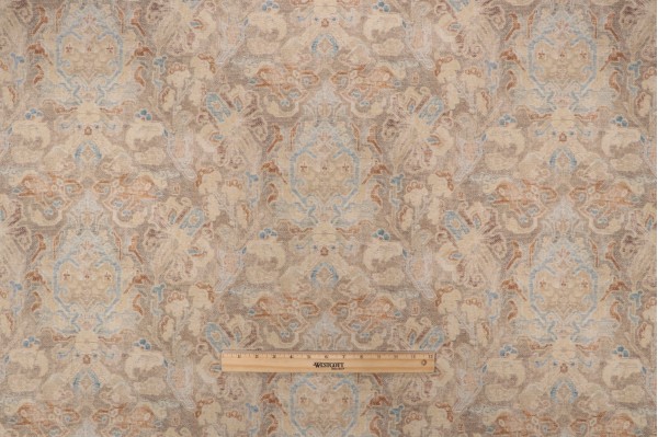 Waverly Carpet Bag Printed Cotton Blend Drapery Fabric in Chutney 