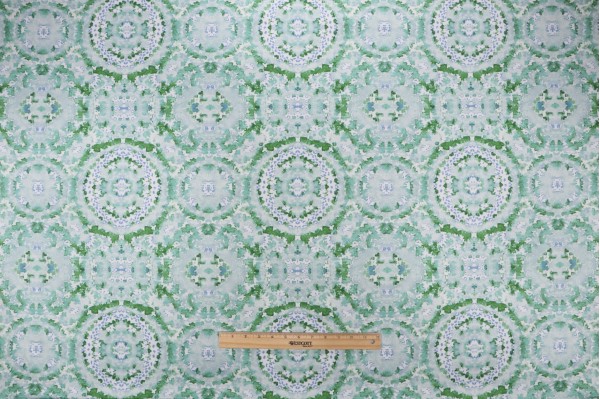 Waverly Sky Scapes Printed Cotton Drapery Fabric in Meadow 