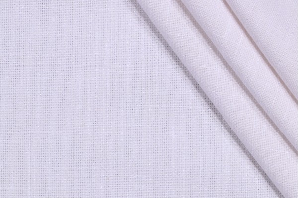 Frey Woven Decorator Fabric in White