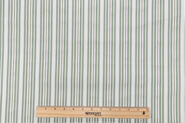 Click for P Kaufmann Murali Stripe Woven Decorator Fabric in Sage  P Kaufmann Murali Stripe Woven Decorator Fabric in Sage