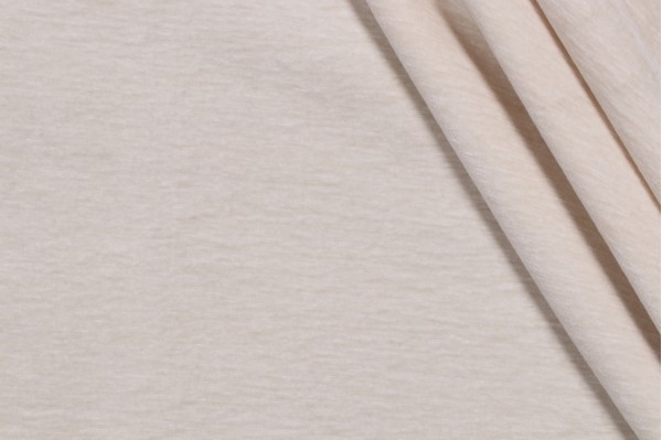 Fuller Woven Chenille Upholstery Fabric in Eggshell