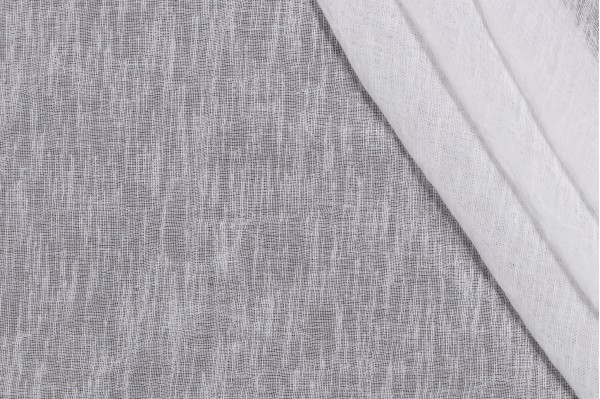 Levy Sheer Woven Drapery Fabric in White